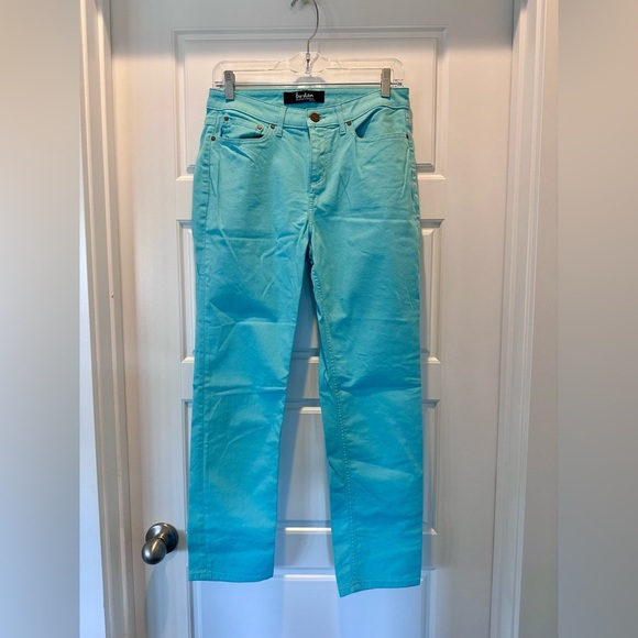 Boden Turquoise Cambridge Ankle Skimmer Pants Size US 6 - Picture 2 of 7